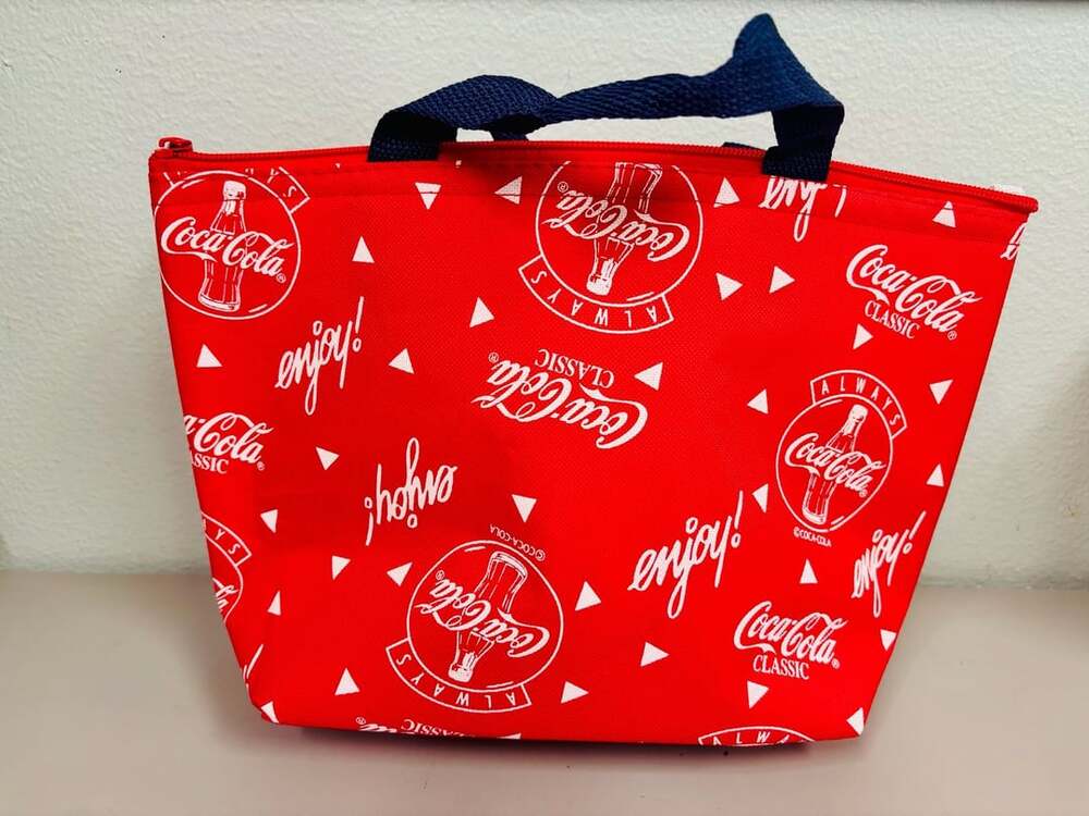 NWT Coca-Cola Boat Shaped Lunch Tote Bag Insulated Cooler Bag Red